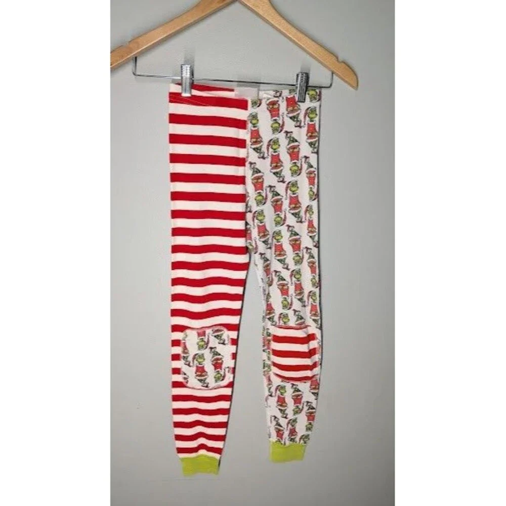 Hanna Andersson Dr Seuss Grinch Christmas Holiday Long Johns Pajamas Sz8